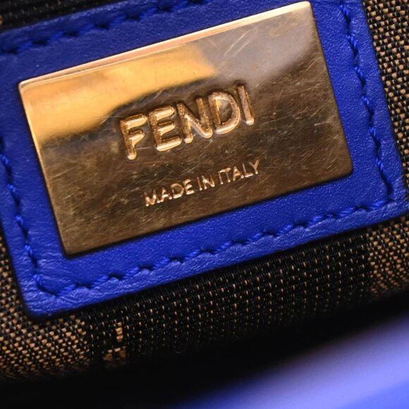 Fendi Blue Leather Peekaboo Fit 2way Handbag - Picture 11 of 15
